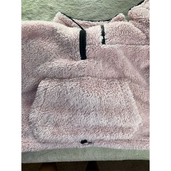 Victoria's Secret PINK Women's L Pink Sherpa Half Zip Jacket Casual - Picture 5 of 6